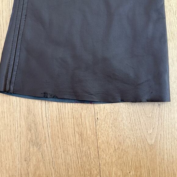 I.AM.GIA Flare Pants Faux Leather Size S Dark Brown - Picture 7 of 7